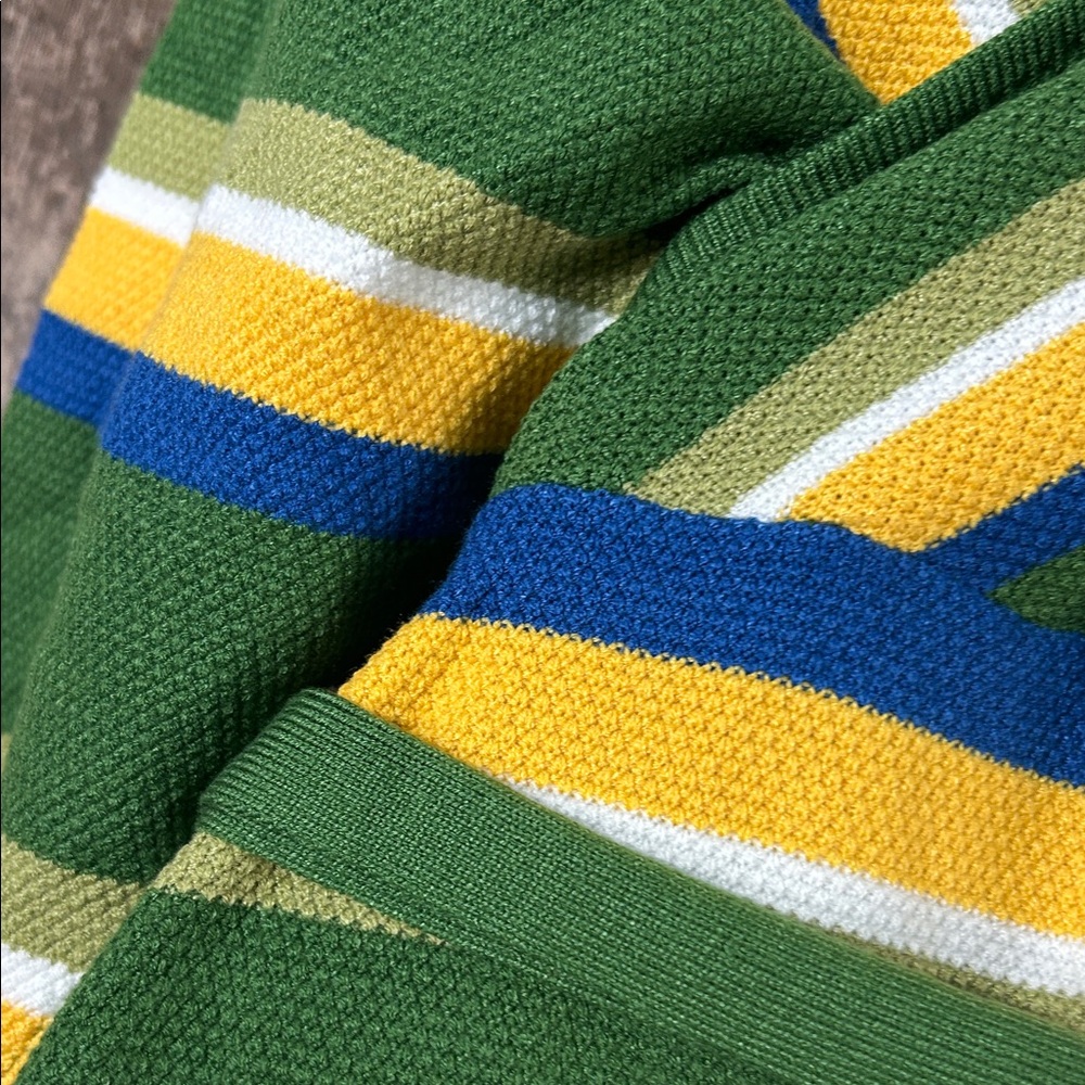 Striped belted Wrap mini Dress - Picture 16 of 16